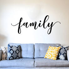 Large Family Lettering Wall Sticker Bedroom Living Room Family House Sign Quote Wall Decal Kitchen Kid Room Vinyl Decor 2024 - buy cheap