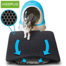 MESNUG Cat Litter Mat Honeycomb Double Layer Waterproof And Urine-proof Trapping Mat For Litter Box Easy Clean Scatter Control 2024 - buy cheap