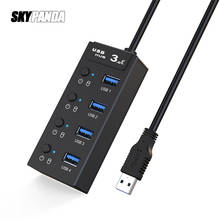 Sub-control Switch 4-Port USB 3.0 Hub 30/60/120cm Cable Portable 5Gbps Charging Splitter For Multi USB Desktop Laptop 2024 - buy cheap