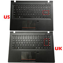 Новая подставка для ноутбука, верхний корпус, английская клавиатура с сенсорной панелью для Lenovo E31 E31-70 2024 - купить недорого