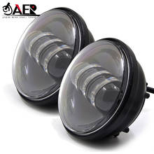 Pair 4.5 " LED Auxiliary Spot Fog Lamp 4 1/2 Headlight Motorcycle Fog Passing Lights 30w for Harley 2024 - buy cheap