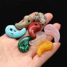 Natural Stone Pendant Comma-Shaped Semi-Precious Exquisite Charms For Jewelry Making DIY Necklace Bracelet Earrings accessories 2024 - buy cheap