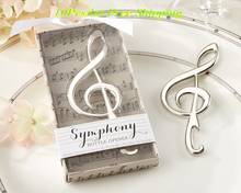 (10 pieces/lot) Unique Wedding and Event Party Favors of "Symphony" Chrome Music Note Bottle Opener Bridal shower Favors 2024 - buy cheap