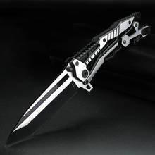 Cuchillo de hoja plegable para exteriores, herramienta EDC de caza salvaje, con Clip de bolsillo, color negro 2024 - compra barato