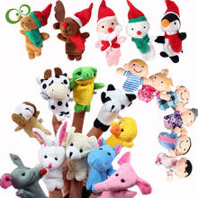 Пальчиковая кукольная игрушка для родителей и детей, плюшевые игрушки для семьи, животные, поместье Санта-Клауса, Сказочная кукла для ребен... 2024 - купить недорого
