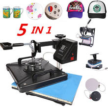 5 In 1 Combo Multifunctional Sublimation Heat Press Machine T shirt Heat Transfer Printer For Mug/Cap/Phone Case/Bottle 2024 - buy cheap