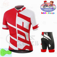 Kids Cycling Jersey 2022 Baby Wear Short Sleeves Cycling Set Girls Bike Clothing Ropa Ciclismo Girl Cycling Clothing Sports Suit 2024 - buy cheap