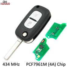 Folding Remote Key 2 Buttons 433MHZ With PCF7961M 4A Chip For Renault Symbol Megane 3 Captur Kadjar 2013-2017 2024 - buy cheap