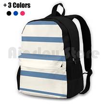 Mochila de senderismo para exteriores, bolsa deportiva de escalada, rayada, color crema, de la marina francesa, de los Estados Unidos, Nueva York, East End, Nyc 2024 - compra barato