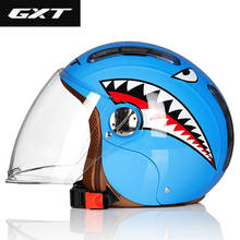 GXT Four Seasons Children's Helmet Cute  Electric Motorcycle Helmet Children Boys Girls Half Helmets Ski Skateboard Hat 2024 - buy cheap