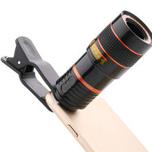 Cámara de Zoom óptico Universal HD 12x, lente de telescopio externo, lente de telescopio de foto móvil con abrazadera móvil, conjunto completo 2024 - compra barato