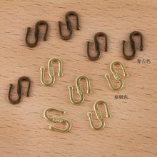1000pcs Copper S-shaped buckle clasps hooks end clasps connectors bracelet necklace findings jewelry making 2024 - buy cheap