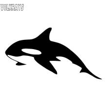 Volkrays Fashion Car Sticker Killer Whale Marine Animal Fish Accessories Reflective Waterproof Sunscreen Vinyl Decal,8cm*16cm 2024 - buy cheap