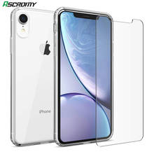 Clear Case for iPhone XR X XS Max 7 Plus 8 6 6S Silicone Transparent Cover add Tempered Glass Screen Protector Phone Accessories 2024 - buy cheap