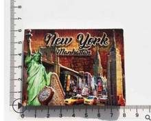 Нью-Йорк человеческий пейзаж туристические сувенирные Смола Ручная роспись магнитная наклейка на холодильник 2024 - купить недорого