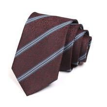 Gravata clássica masculina listrada de 7cm, novidade, 2021, de alta qualidade, masculina, formal, de trabalho, caixa de presente 2024 - compre barato