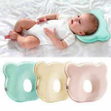 Travesseiro ortopédico de bebê, travesseiro fashion de marca, novo design de cor sólida contra deformação, cabeça plana, travesseiro macio de bebê 2024 - compre barato