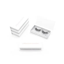 Custom White Rectangular Eyelash Case With Logo Wholesale Mink Lash Soft Lashes Handmade Dramatic Reusable Natural Eyelashes 2024 - buy cheap