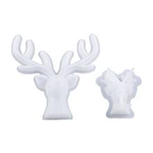 Deer Horns Decorations Crystal Epoxy Resin Mold DIY Crafts Making Tool Jewelry Storage Show Rack Silicone Mould 2024 - buy cheap