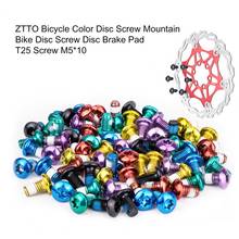 ZTTO 12Pcs Bicycle Brake Disc Screws Colorful Rotor Bolts Steel M5*10mm  For MTB Bike Cycling Fixing Accessories 2024 - buy cheap