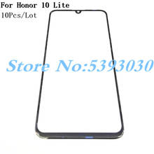 10 шт. для huawei Honor 10 Lite HRY-AL00 сенсорный экран стеклянная Сенсорная панель Передняя стеклянная панель дигитайзер Сенсорная панель запасные части 2024 - купить недорого
