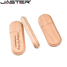 JASTER-unidad flash Usb de madera, pendrive de 8g, 16g, 64G, 32gb, logotipo de la empresa, regalo de boda personalizado, fotografía gif 2024 - compra barato