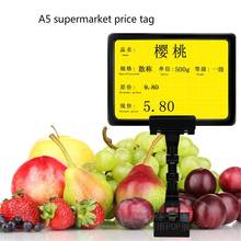 Supermarket Pop Advertising Poster Display Stand Rack A5 Frame Double-side Display Price Tag Promotions Card Holder 2024 - buy cheap