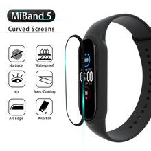 Explosion-proof Curved Surface Screen Protector Film For Xiaomi Mi Band 5 Smart Watch Bracelets Band Accessories Case Cover 2024 - buy cheap