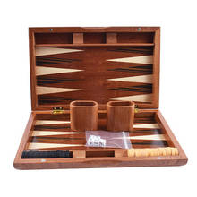 High Grade Backgammon Chess Travel Chess Set Fine Wooden Chessboard Classic Chess Game Plastic Chess Pieces S1 2024 - buy cheap