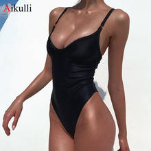 Bañador Sexy de una pieza para mujer, traje de baño de realce, Monokini de pierna alta, ropa de playa para verano, 2021 2024 - compra barato