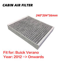 Filtro de aire de cabina para Buick Verano (2012 en adelante) filtros de aire de polen de alto carbono activado, Filter1pc de aire acondicionado 2024 - compra barato