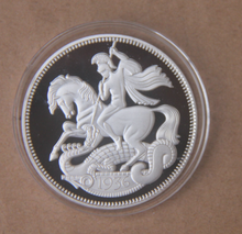 Edward VIII St. George's Dragon Slaughter40mm  Commemorative Silver Plated Coin Souvenir Challenge Collectible Coins Collection 2024 - buy cheap