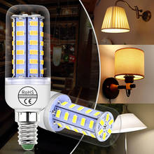 WENNI Corn Bulb E27 Lampada E14 Candle LED Light Bulb G9 LED Lamp GU10 220V 24 36 48 56 69 72leds Chandelier Light B22 5730SMD 2022 - buy cheap