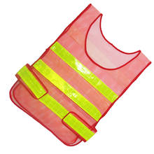 High Visibility Industrial Work Safety Bands with Reflective Stripe -Red 2024 - buy cheap