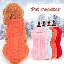 Suéter de punto para perro, Jersey de invierno que mantiene el calor, prendas de punto para mascotas, suéter para cachorros, abrigo para mascotas, suministros para abrigo, XS-XL 2024 - compra barato