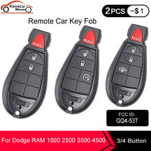 KEYECU New Replacement Remote Car Key Fob 433 MHz PCF7961A Chip for Dodge RAM 1500 2500 3500 2013-2020 With Remote Start GQ4-53T 2024 - buy cheap