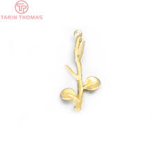 (899)6PCS 11x25MM 24K Gold Color Brass Tree Branches Charms Pendants High Quality Diy Jewelry Findings Accessories 2024 - buy cheap