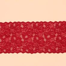 25Yds 15 см эластичный стрейч кружевной отделкой ткань красная розовая одежда подол юбки нижнее белье Швейные Ремесло DIY Одежда ткани высокого качества 2024 - купить недорого
