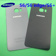 Rear Back Cover S6 G920F Battery Cover Back Glass Door For Samsung S6 edge plus G925F G928F Housing Back Battery Cover 2024 - buy cheap