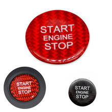 For Audi A4 A5 A6 C7 A7 Q3 Q5 Q7 Car Engine Start Stop Button Carbon Fiber  Cover Decor 2024 - buy cheap