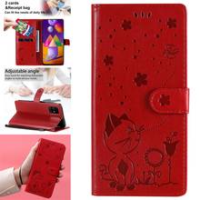 Capa de celular e flip de couro pu, capa para samsung m10s, ajax, case para telefone m60s m80s m31s m30s 2024 - compre barato