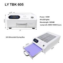 Mini horno de luz ultravioleta para reparaciones de LCD, luces LED de 605 W, 100 V, 110V, uso común para móviles, nuevo diseño, TBK 220 2024 - compra barato