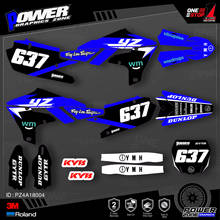 PowerZone-Kit de pegatinas de 3M para YAMAHA, Kit de calcomanías personalizadas de equipo gráfico para YAMAHA 2019-2021 YZ250F 2018-2021 YZ450F 004 2024 - compra barato