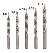 4-8/5-9/5-10/6-10/8-12mm Woodworking Drill Bit Replacement HSS Twist Step Drill Bit Tool for Manual-Pocket Hole System 2024 - buy cheap