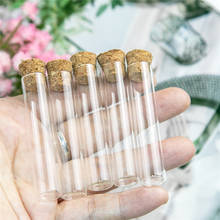 100Pcs 4ml 12x60mm Small Hyaline Glass Test Tube Jars with Cork Mini Reagent Perfume Bottles Wishing Craft Vitreous Vials 2024 - buy cheap