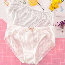 New Sexy Cotton Hollow Breathable Women Underwear Delicate Lace Soft Solid Female Panties High Quality Seamless Low Waist Breifs 2024 - buy cheap