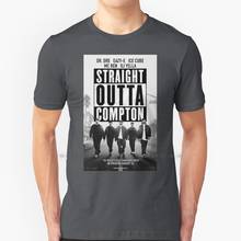 Cover Poster Straight Outta Compton T Shirt 100% Pure Cotton Music Rap Hip Hop Black Culture Rapping Hip Hop Rap Campton 2024 - buy cheap