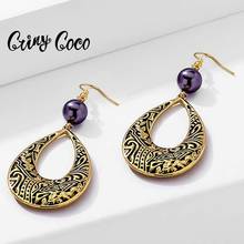 Cring Coco-pendientes con Estilo Hawaiano para mujer, aretes con temperamento de agua Nobby, joyería elegante y atractiva, 2021 2024 - compra barato