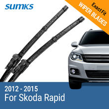 SUMKS Wiper Blades for Skoda Rapid 24"&16" Fit slim push button Arms 2012 2013 2014 2015 2024 - buy cheap