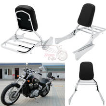 Motorcycle Passenger Backrest Sissy Bar Luggage Rack For Honda Shadow Spirit VT 750DC VT750DC 750DC 750 2001-2008 2024 - buy cheap